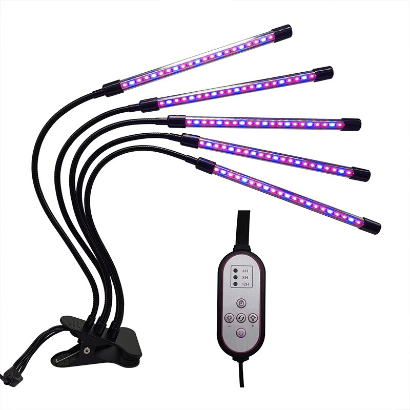 1 Pcs Of Plant Light Growth Lamp Full Spectrum LED Indoor Fleshy Household Fruit And Vegetable Coloring Tool: Five heads