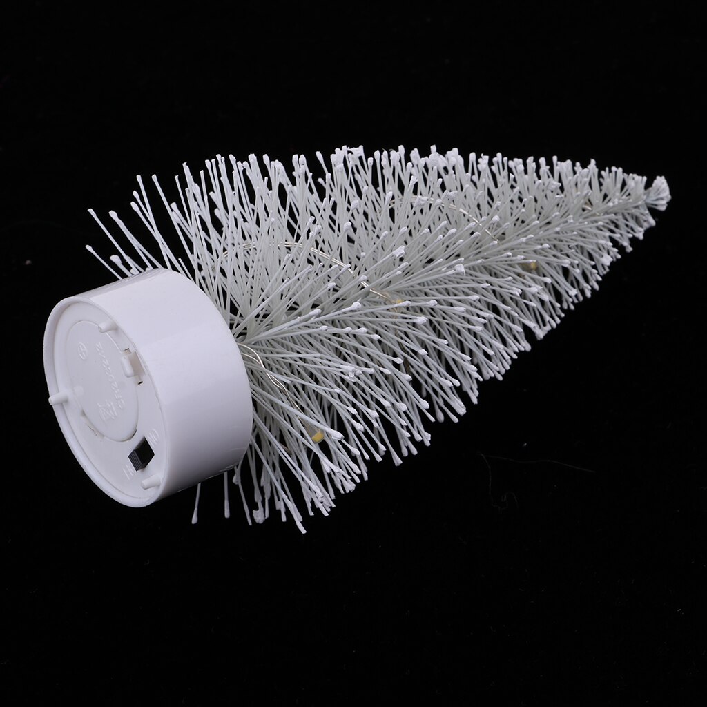 1/12 Dollhouse Miniature LED Light Christmas Tree Model Ornaments: White