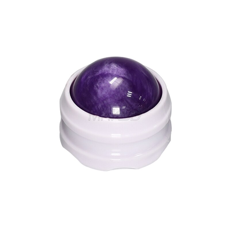 1 rodillo de bolas de masaje Manual muscular Control relajante músculos del cuerpo alivio del estrés Fitness aliviar la fatiga relajación herramientas: 1pc White Purple