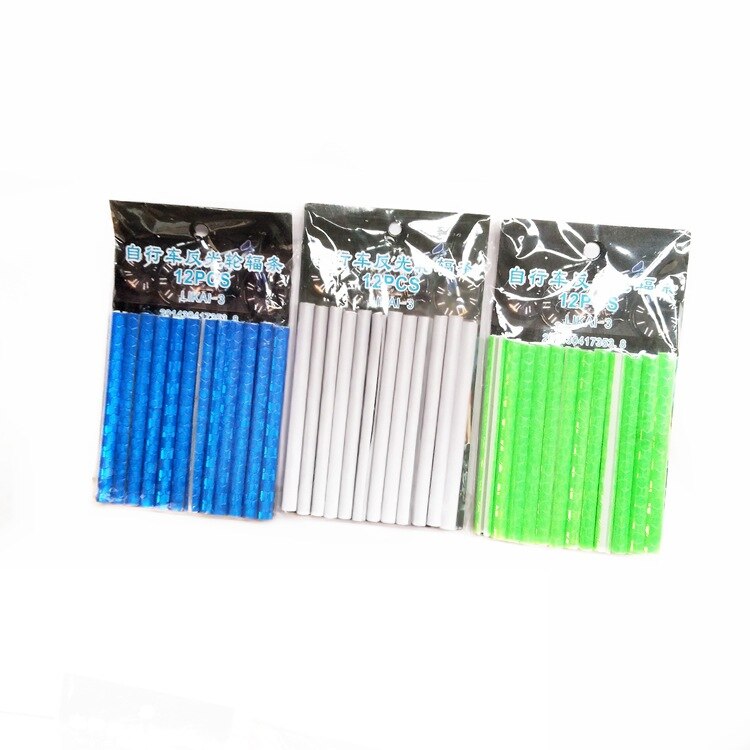 Bicycle Lights Wheel Rim Spoke Clip Tube Safety Warning Light Cycling Bike Strip Reflective Reflector Bicycle Accessories