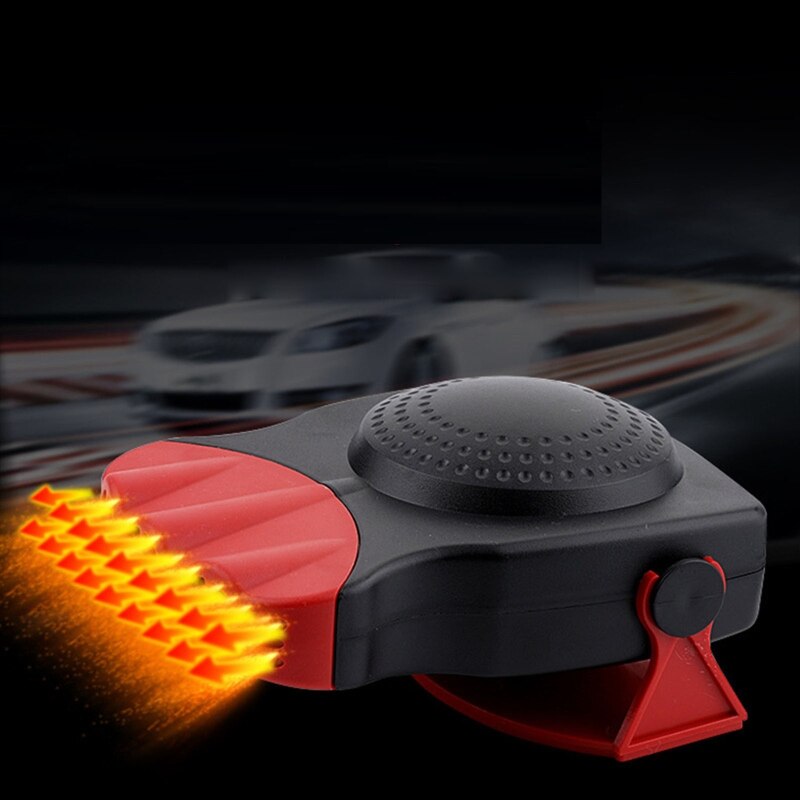 Car Heater Portable Electric Windshield Defogger Rotate Base Window Heater Heating Baffle Dryer Fan Demister Adjustable