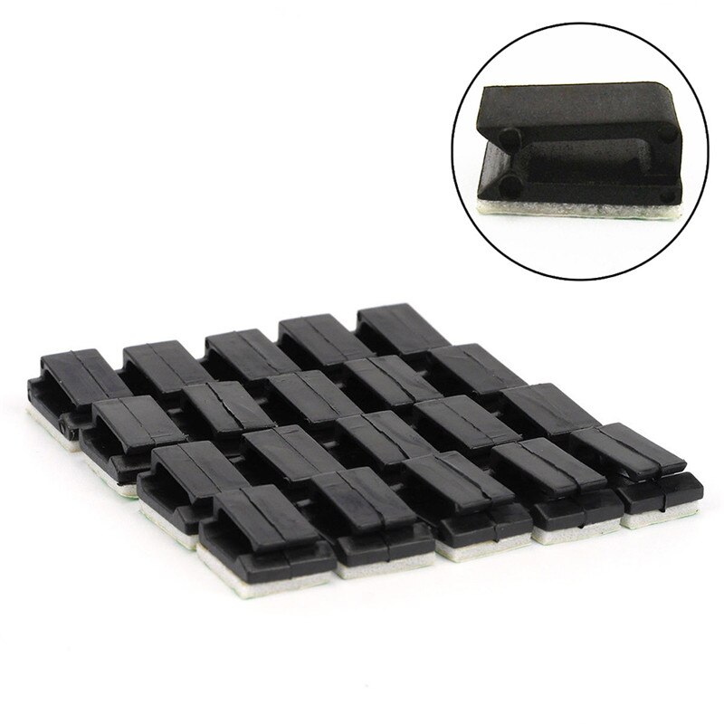 Car Self Adhesive Cable Clip Auto Driving Recorder Wire Management Clamps GPS Data Line Organizer Cord Tie Holder Fixed Clips