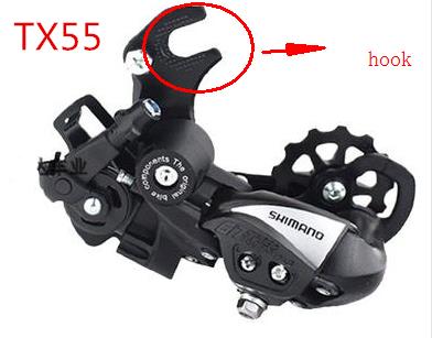 RD-TX55 TX75 TX800 6/7/8 speed bike rear derailleur: TX55 hook