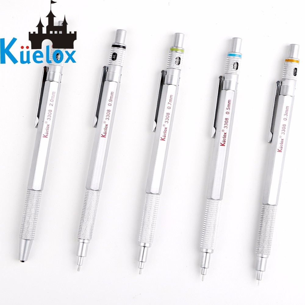 Kuelox Metal Mechanical Pencil Cartoons Drawing Picture Draw Pencil 0.3 0.5 2.0 mm