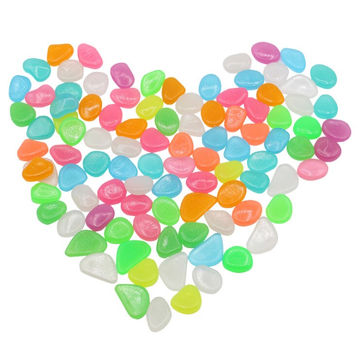 20 Pcs Gesimuleerde Kasseien Game Stukken Fluorescentie Acryl Onregelmatige Steen Voor Glow In The Dark Speelgoed