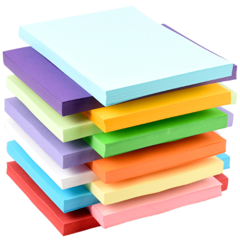 100 couleur copie papier 180G A4 imprimer copie papier transfert papier dessin papier fournitures de bureau couleur papier