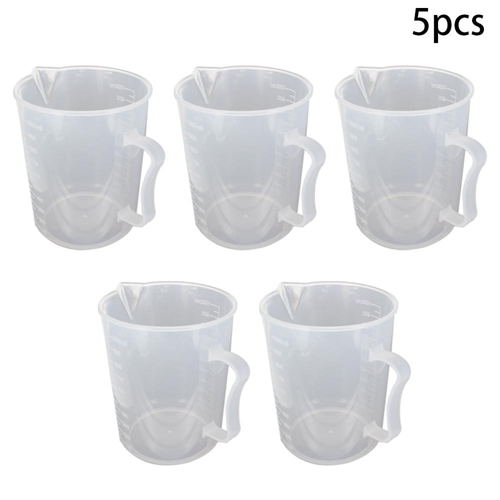 1~5PCS 250ml-3000ml Liquid Measuring Cup Can Be Used For Baking Kitchen School Laboratory PP Material Measuring Cup With Handle