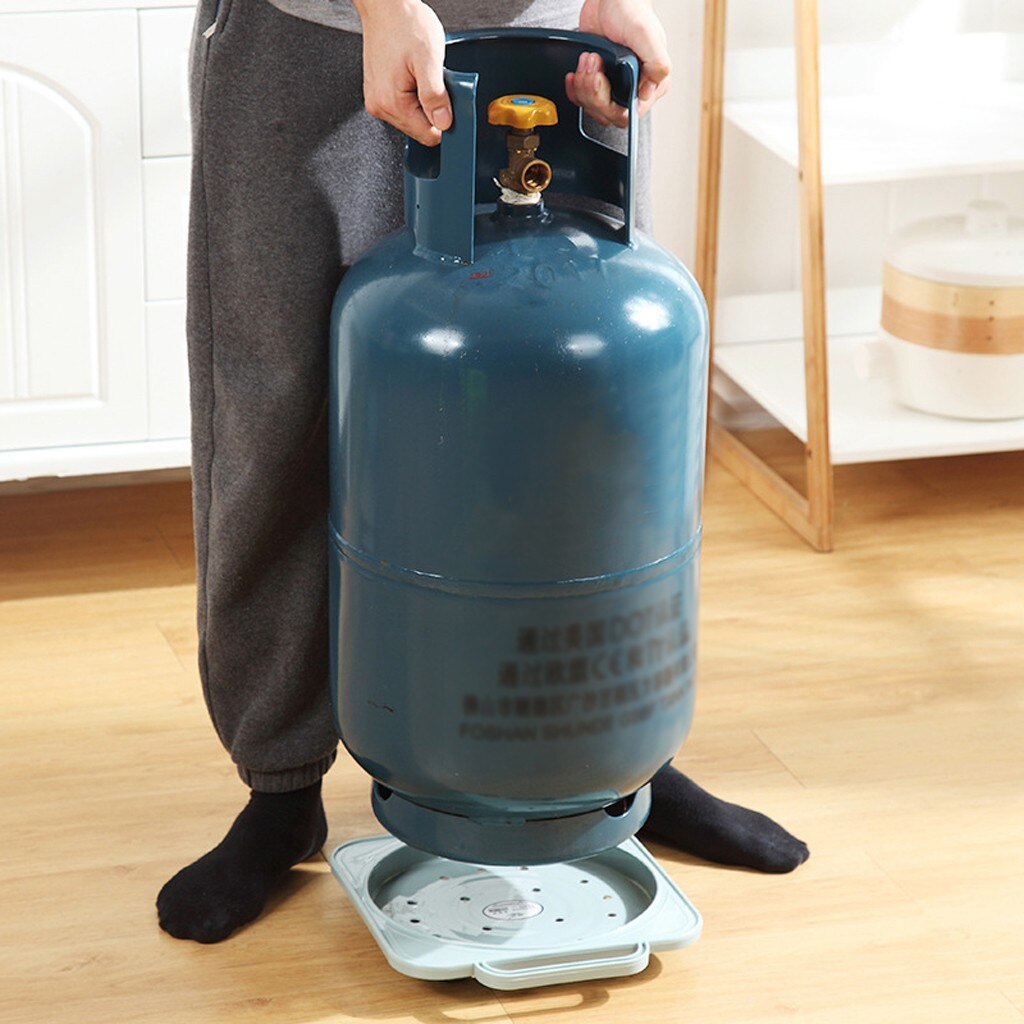 Gas Fles Lade Beugel Emmer Vaas Bloempot Basis Beweegbare Met Katrol Keuken Benodigdheden Gas Tank Mat