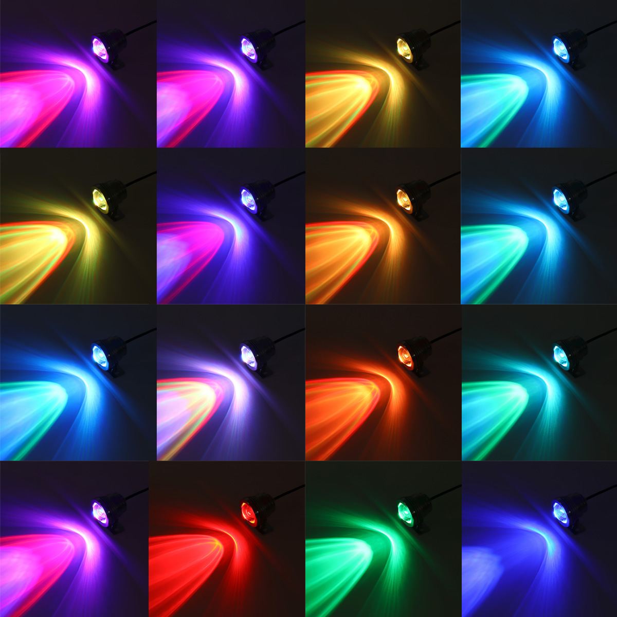 LED Fountain Light 20W RGB Underwater Lights Remote Control Waterproof Pond Spotlight for Swimming Pool Garden Lawn Pathway