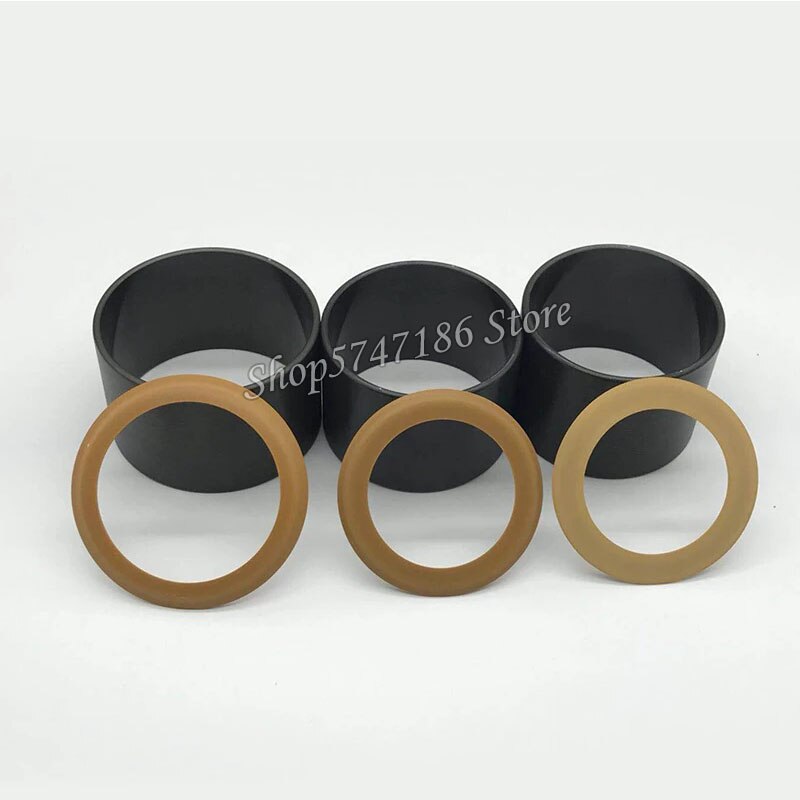 3Pcs Olie-Gratis Machine Luchtpomp Zuigerveer Compressor Accessoires Cilinder Staal Mouw Rubber Kom Ring