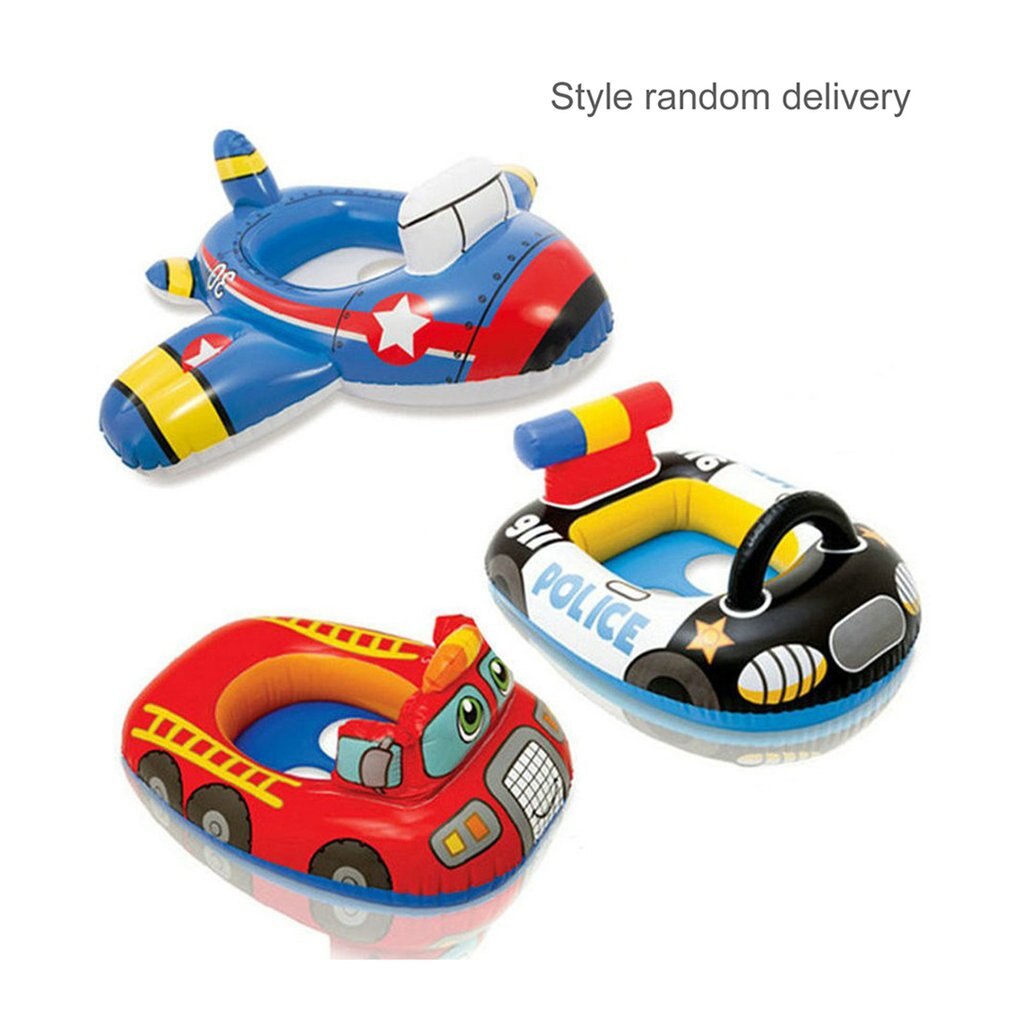 Bonito flotador de agua de dibujos animados para bebé, círculo hinchable grueso, asiento de barco, juguete de seguridad para natación piscinas, niños, piscina, anillo de natación, juguetes para bebés