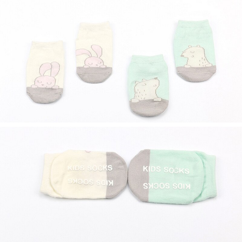 Leuke Cartoon Unisex Baby Sokken Baby Peuter Meisjes Jongens Anti Slip Katoen Boot Sokken Lente Herfst Sokken