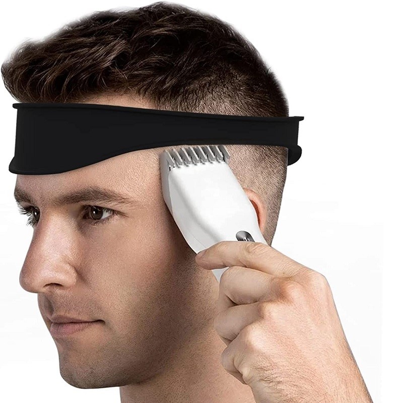 Regla para recortar el cabello DIY para hombres, diadema curva, regla para estilizar, peine de peluquero, herramientas para Barba, Herramienta de Peinado