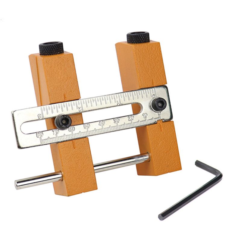 Adjustable Pocket Hole Drill Guide Kit Width Angle Drilling Jig System Bits Doweling Punch Locator Woodworking Double