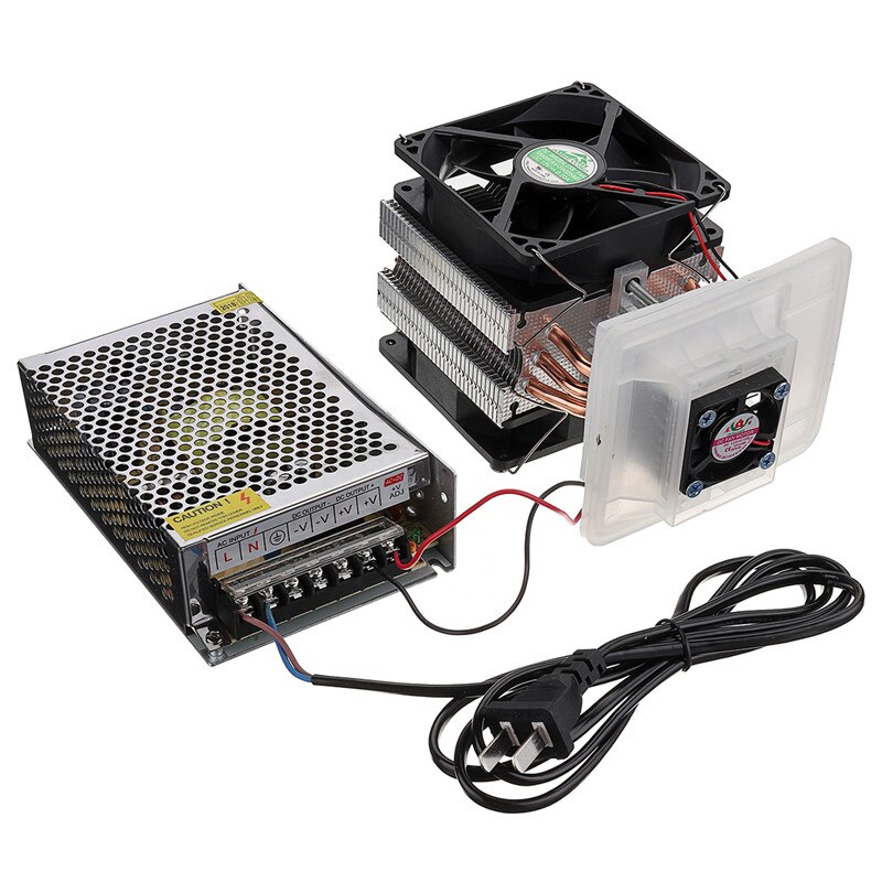 12V Thermoelectric Cooler Refrigeration Semiconductor Cooling System Kit Cooler Fan Finished Kit Computer Components