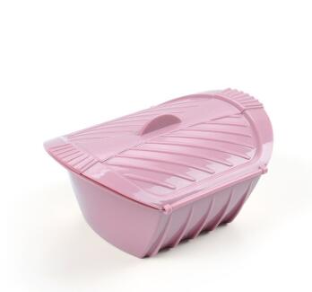 Silicone Steamer Box with Lid Steaming Vegetable Fish Bowl for Instant Cooker – Non-Stick Food Steamer – Heat Resistant: S