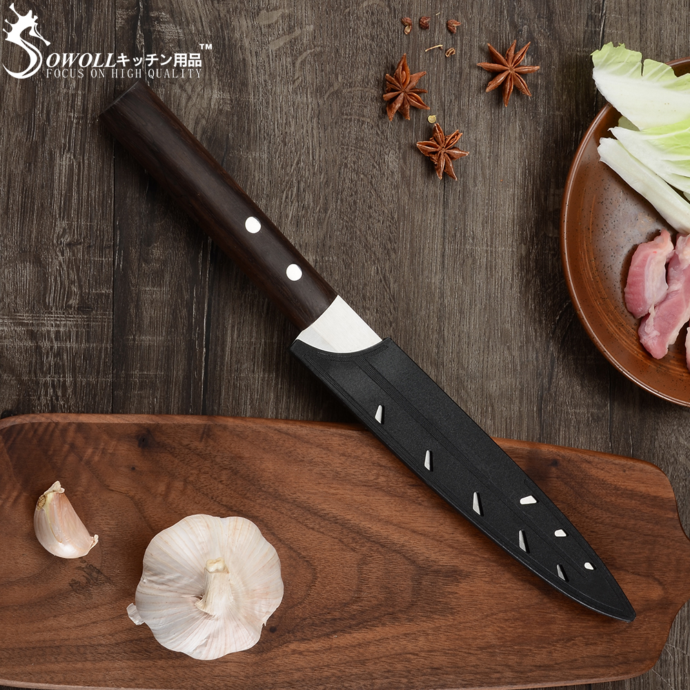Sowoll japansk sashimi kniv yanagiba filéknivar sushi tyskland 40 cr 15 mov stål kock klyfta lax småskiva skalning