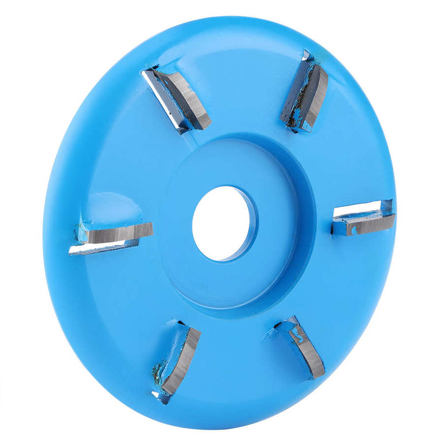 Six Teeth Wood Carving Disc Milling Cutter Disk Woodworking Tea Tray Engraving Tool Angle Grinder Accessories