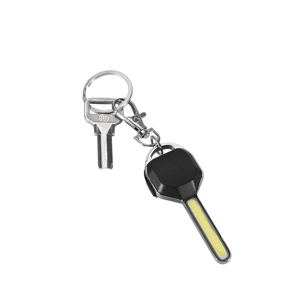 Coba mini linterna LED llavero luz llave portátil linterna pequeña linterna 2 modos al aire libre brillo USB recargable