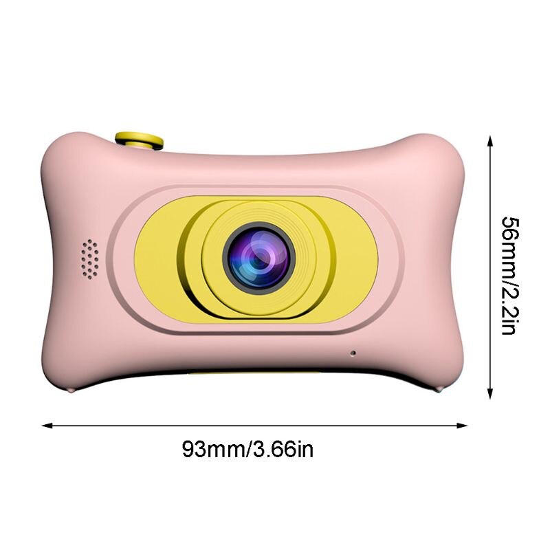 Børn mini digitalkamera sød dobbelt linse kamera bærbar 2 tommer high definition skærm børn pædagogisk legetøj