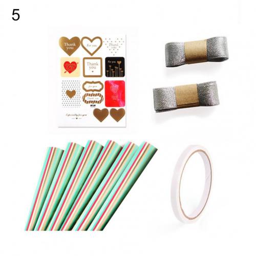 Papier d&#39;emballage pour bonbons, sans odeur, pratique, pliable, festif, tactile, emballage, 1 ensemble: 5