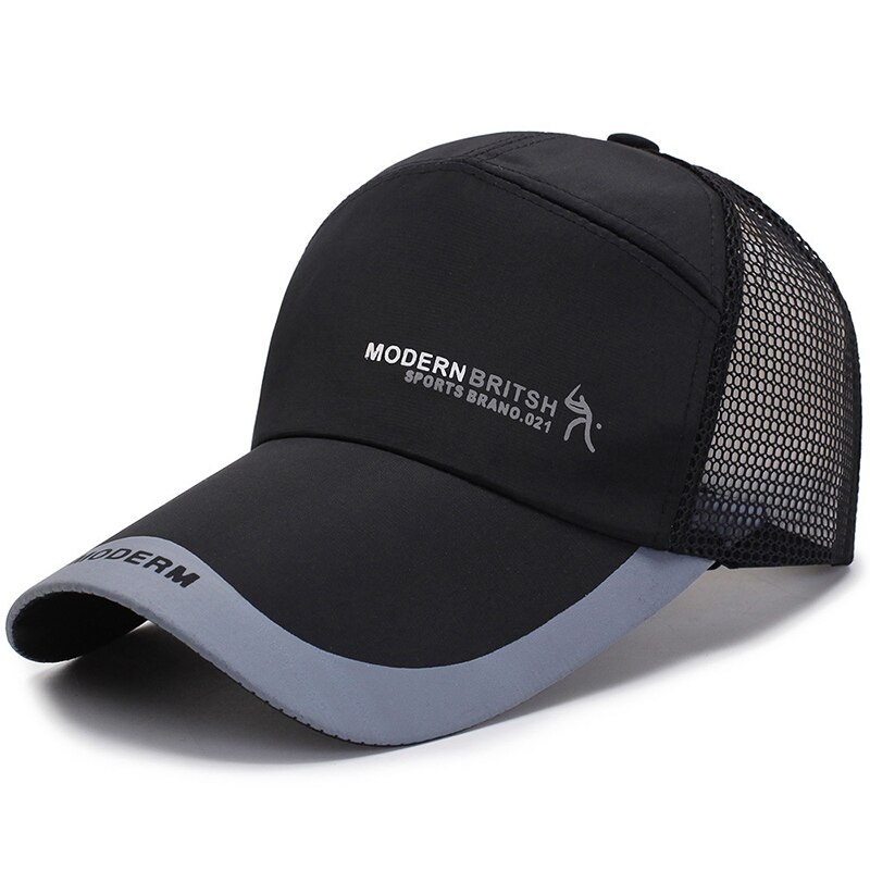 Men Women Golf Sunshade Breathable Baseball Mesh Hat Sport Quick-drying Sunscreen Cap Hip-Hop Adjustable Canvas Fishing Hat P14