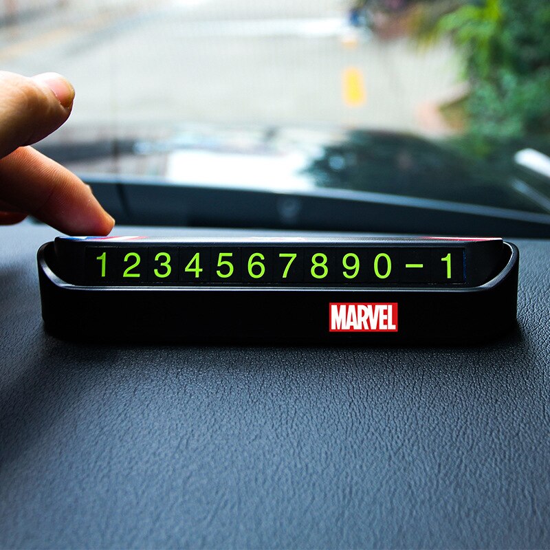 Auto Tijdelijke Parkeerkaart Auto Tijdelijke Parkeerkaart Houder Verborgen Auto Telefoonnummer Kaart Plaat Stickers Auto Accessoires