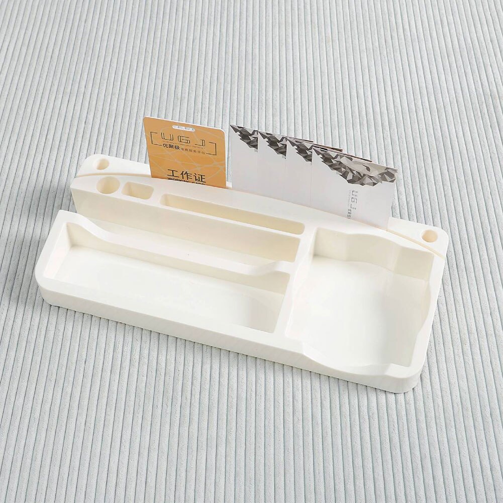 PP Stationery Storage Tray Home Office Multifunctional Mobile Phone Stand DIY Desk Organizer Pen Holder Tidy Space Saving Shelf