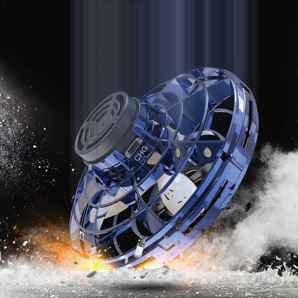 Mini Vingertop Flying Gyro Gratis Route Inductie Cyclotron Ufo Creatieve Decompressie Speelgoed