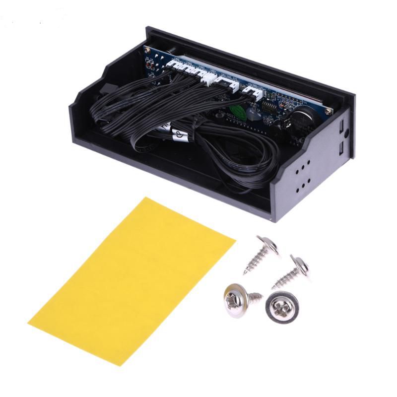 Voor Lcd Panel 5.25 Inch Cpu Speed Controller Temperatuur Sensor Pc Computer Fan Controller Lcd Digitale Display Voor Pc Desktop