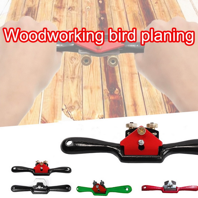 9" Adjustable Plane Spokeshave Woodworking Hand Planer Trimming Tools Wood Hand Chisel Tool with Screw