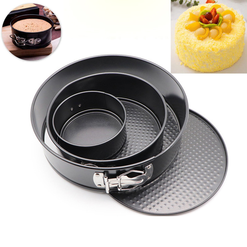 Non Stick Spring Form Round Cake Baking Bake Tin Tray Pan Cheesecake Pan With Removable Bottom Pizzas Bakeware Товары Для Кухни