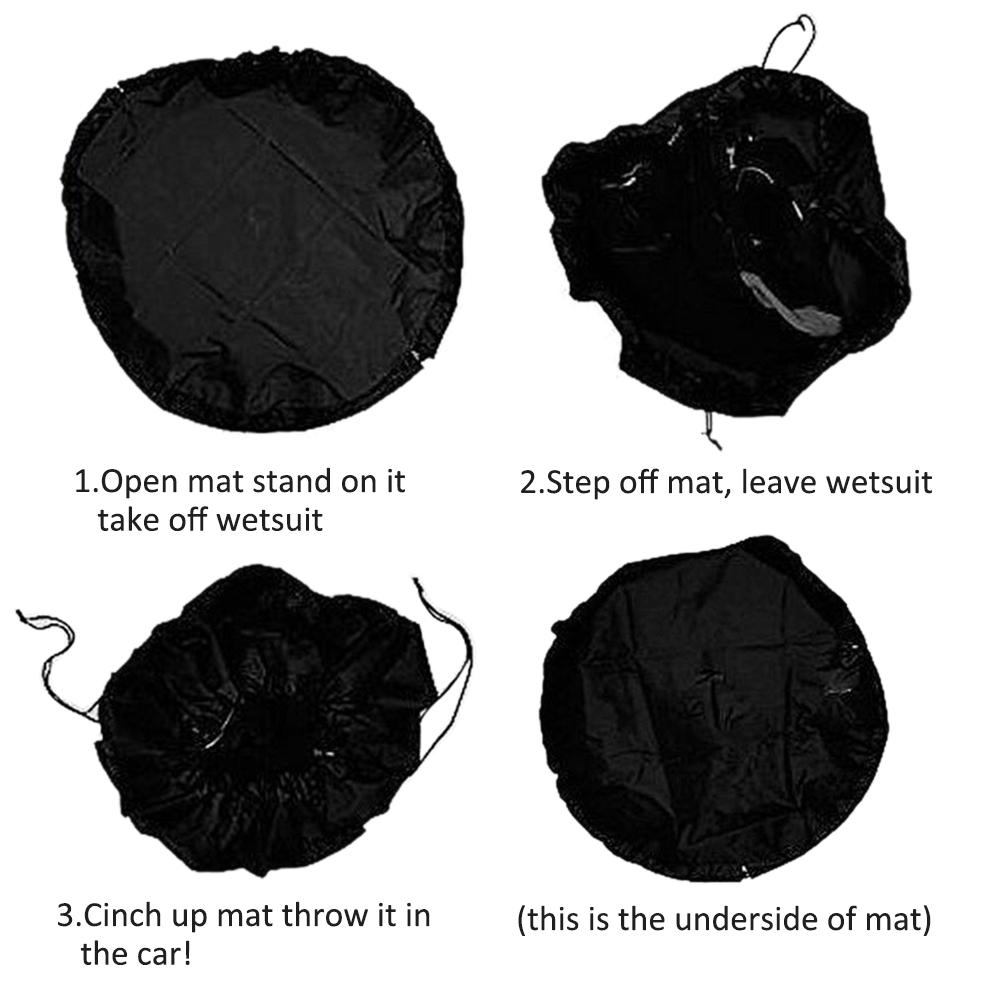 Wetsuit Changing Mat Surf Mat &amp; Wetsuit Bag Carrying Diving Suit Change Bag for Surfers Rafters Boaters Diving Suit Storage