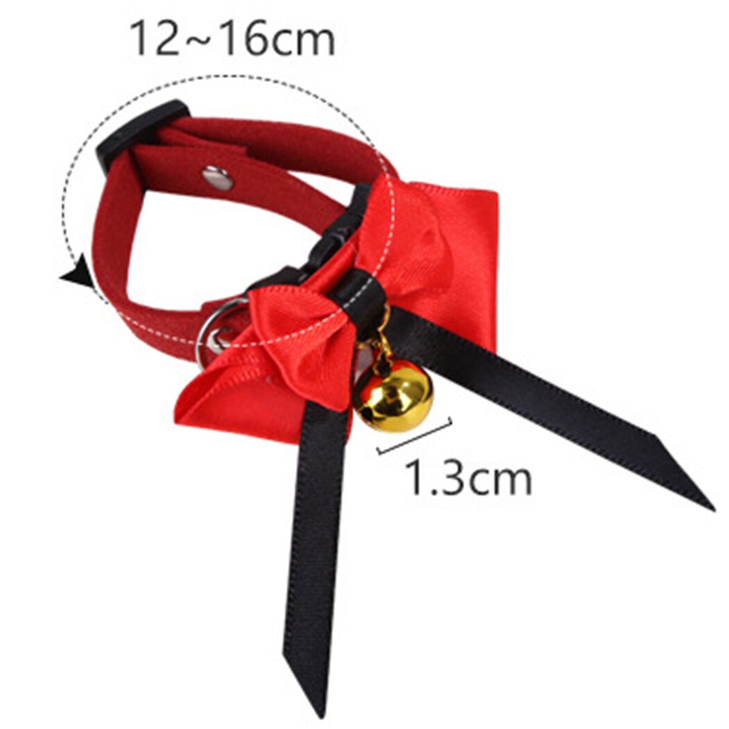 Collar decorativo ajustable para mascotas, decoración estilo campana, pajarita para pollo, pato, ganso