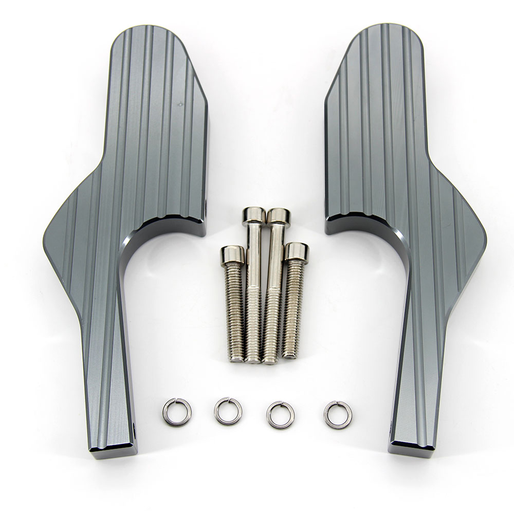 Passenger Foot Peg Extensions Extended Footpegs for Vespa GT GTS GTV 60 125 200 250 300 300ie Vespa Motorcycle Accessories: Titanium