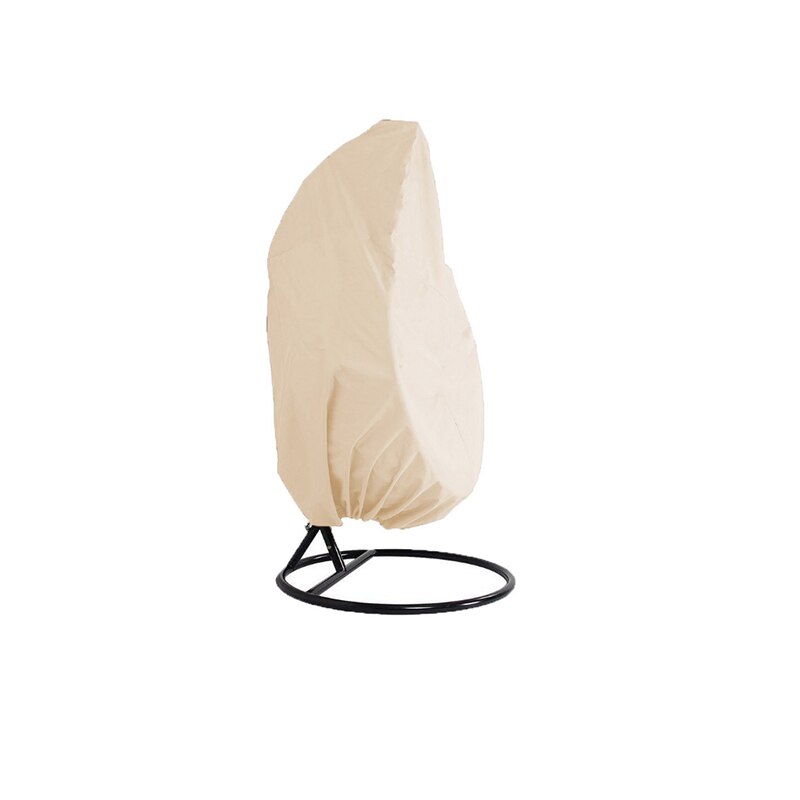 Outdoor Hanging Hammock Swing Chair Stand Seat Cover Patio Garden Chair Cover Waterproof Leisure Swing Chair Protactor Cover: Beige / Double Chair