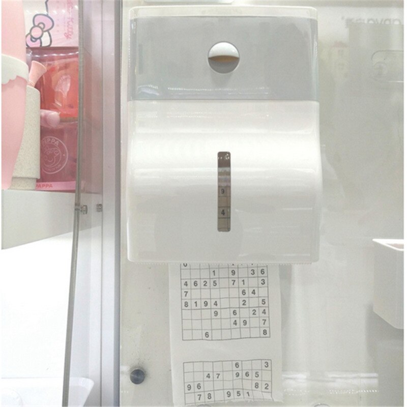 Waterproof Wall Mount Toilet Paper Holder Shelf Toilet Paper Tray Roll Paper Tube Storage Box Tray Tissue Box Home