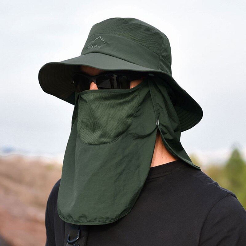 Gorros de escalada para hombre y mujer, protección solar, transpirable, multifuncional, para verano