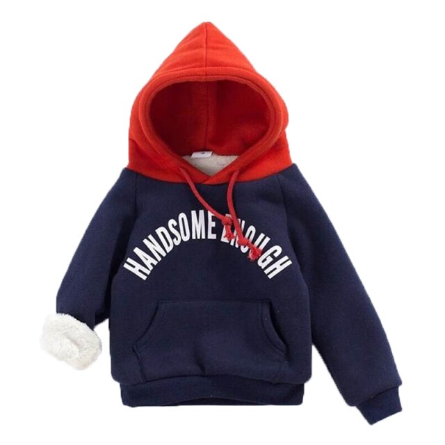 Hiver sweats à capuche pour garçons beau garder au à capuche décontracté enfants pull en vrac automne garçons sweat enfants veste: Bleu / 12M
