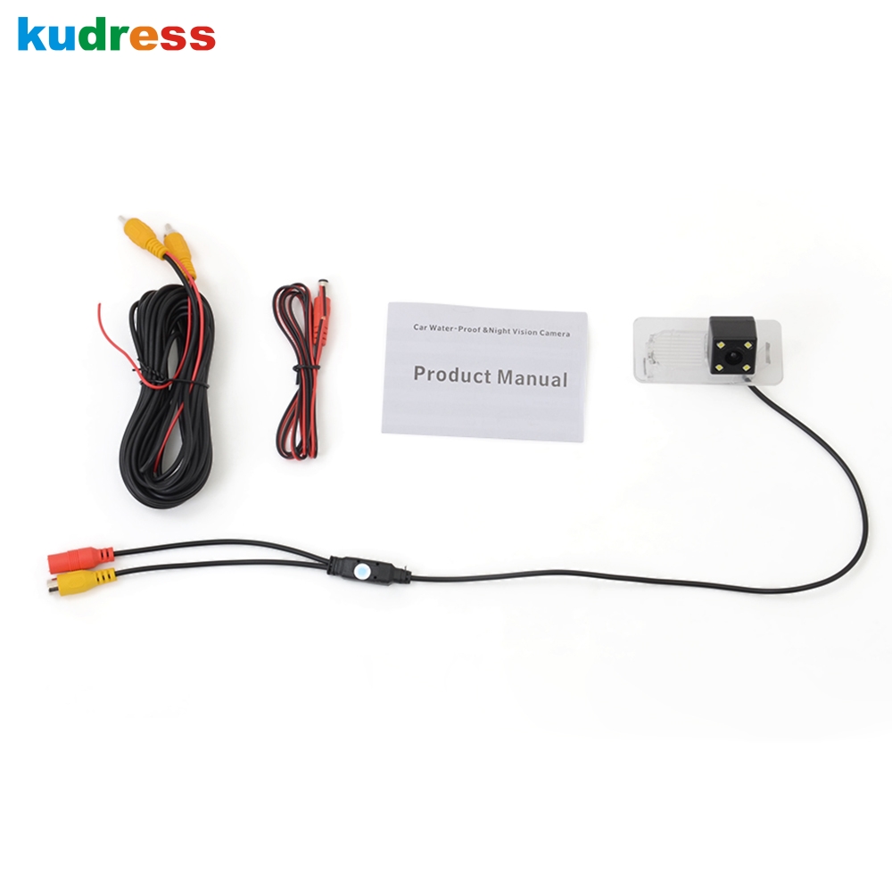 For toyota yaris hatchback Car Rear View Camera 4 LED Night Vision Backup Parking Reverse Camera Waterproof