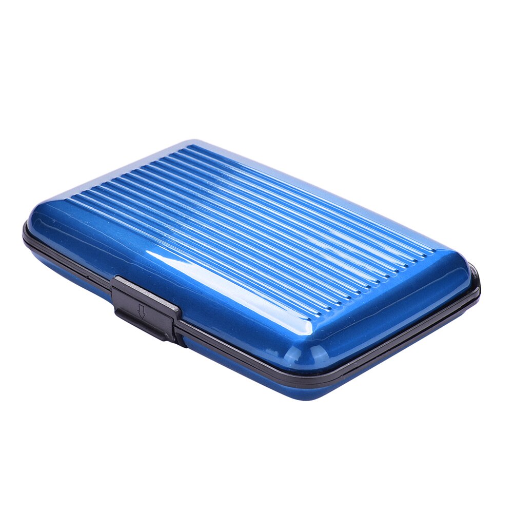 Portatarjetas de gran capacidad para personas mayores, paquete de tarjetas, portatarjetas de negocios: Azul