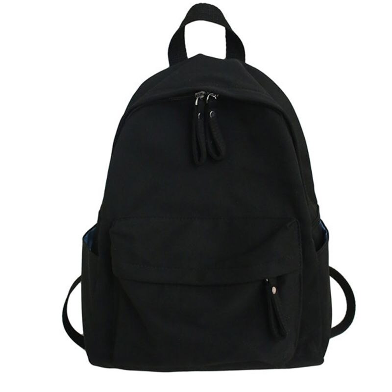 Rucksack Canvas Backpack School Bag Casual College Daypack for Teenager: 3TT904193-BK