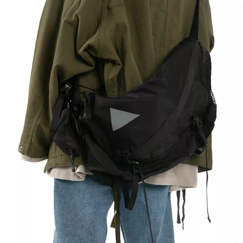 Moda Maschile di Strada Sacchetto di Spalla Impermeabile Petto Croce Sacchetto di anca salto Streetwear Donne di Grandi Dimensioni Sacchetto del Messaggero Crossbody 577