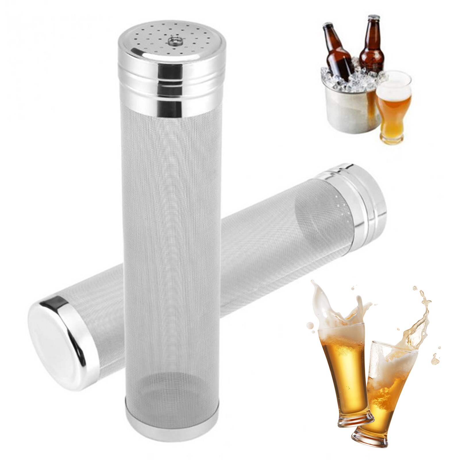 300 Micron Mesh Filter Stainless Steel Homebrew Hop Wine Coffee Beer Strainer
