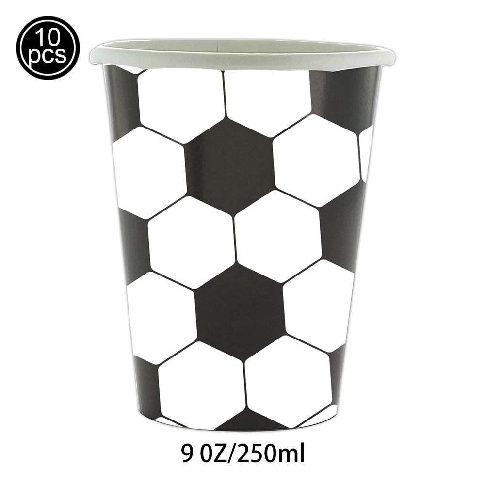 Soccer Party Disposable Tableware Paper Plates Cups Napkins Tablecloth Soccer Birthday Party Decoration