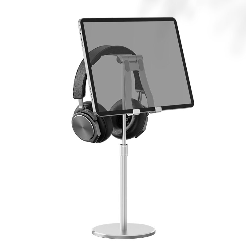Robuster handyhalter aus aluminiumlegierung und stabiler tablet-ständer mit frei verstellbarem winkel und höhe, rückwandaufhängung: Default Title