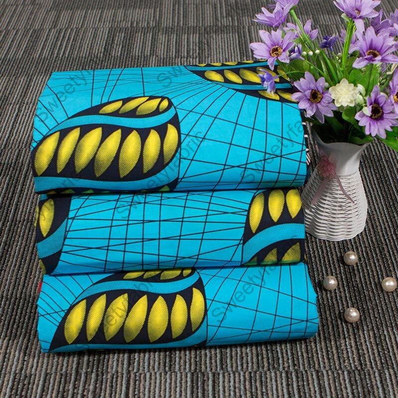 100% bawełna 2020 afrykańska woskowana tkanina wosk tkanina najtańsza hurtownia wysokiej jakości afrykańska tkanina Ankara afrykańska woskowana tkanina druk woskowy materiał