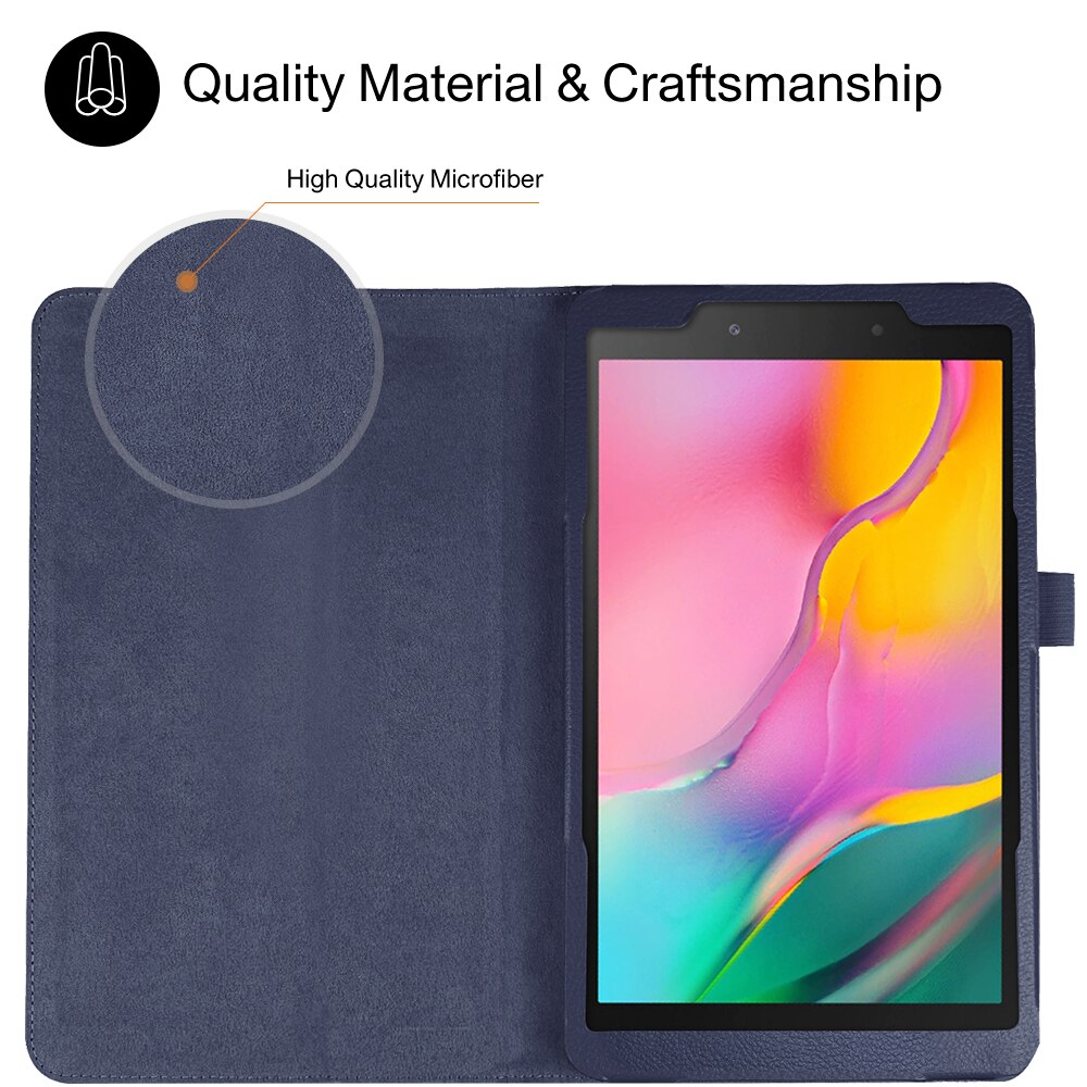 Para Samsung Galaxy Tab A 8,0 pulgadas tablet SM-T290 T295 T297 PU Funda de cuero funda protectora de cuero PU +