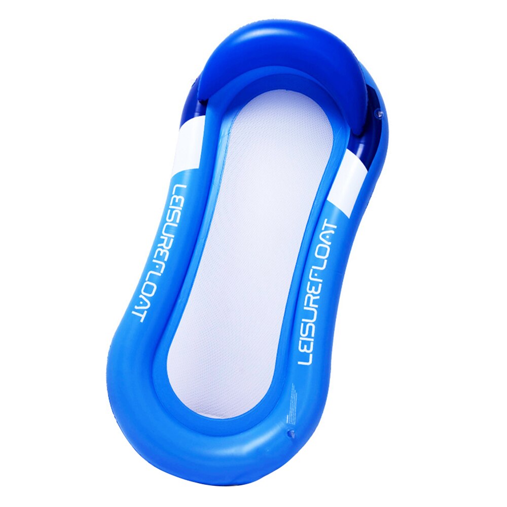Tragbare Aufblasbare Bett Aufblasbare Floß Spielzeug Spiel PVC 155 75cm Erhalten Komfortable Wasser Spaß Netz Liegen Bett Spielzeug Art Erwachsene: Blau