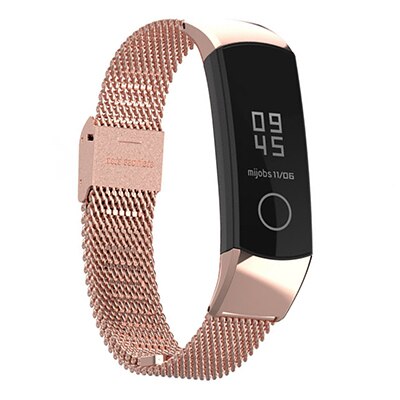 Mijobs Fibbia Milanese Cinturino In Metallo Wristband Bracciale In Acciaio Inossidabile Per Huawei Honor Fascia 4 5 Accessori per Articoli Elettronica Smart di Ricambio: Rose Gold / For Honor Band 4